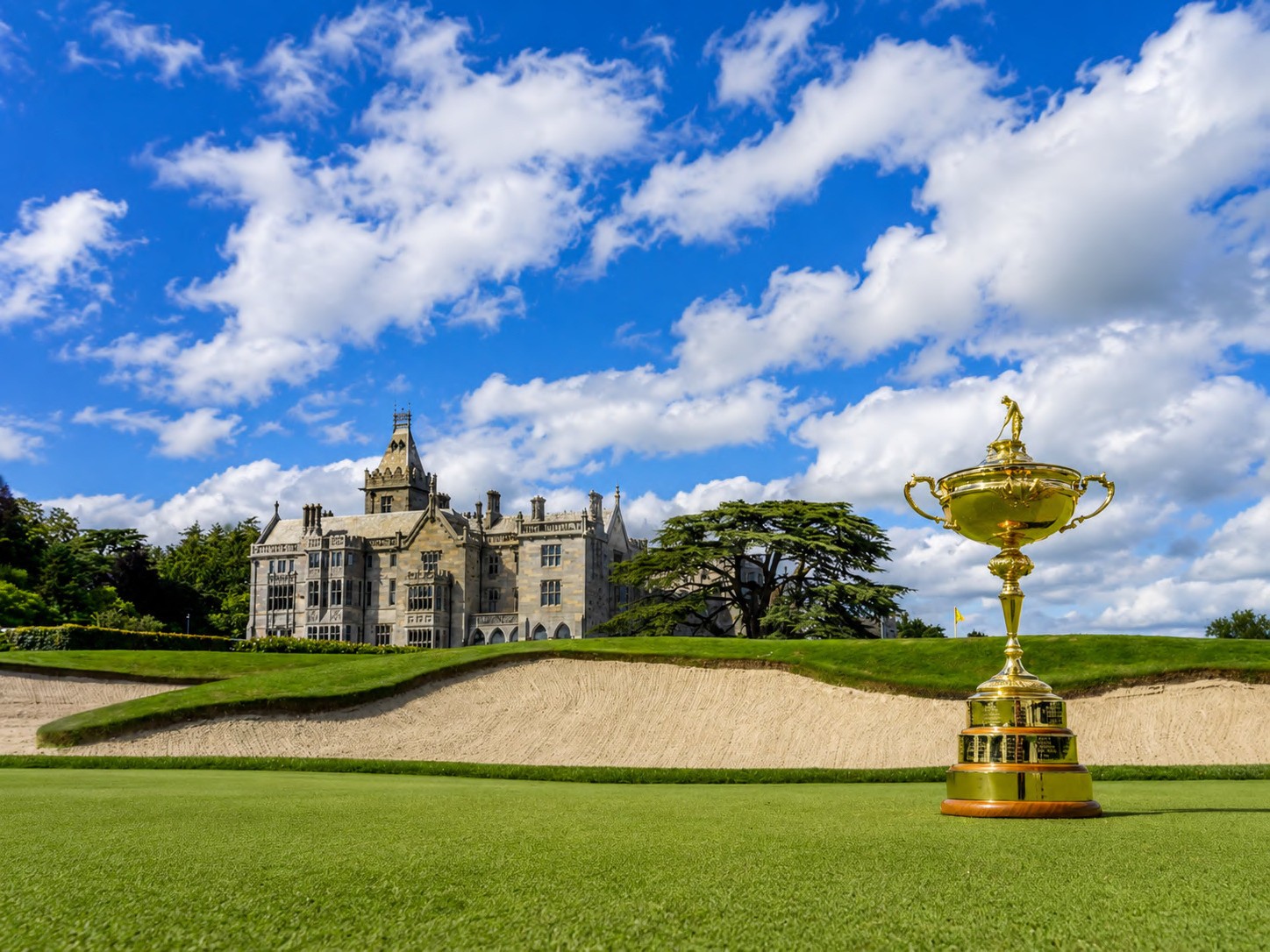 Adare Manor and the Ryder Cup trophy